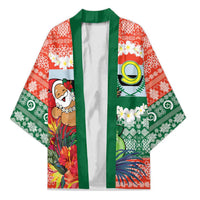 Personalised Penama Joyeux Noel Kimono Proud To Be a Ni-Van Sand Drawing Art LT9 Unisex Red - Polynesian Pride