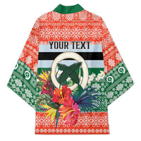 Personalised Penama Joyeux Noel Kimono Proud To Be a Ni-Van Sand Drawing Art LT9 - Polynesian Pride