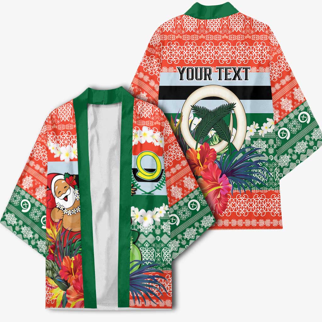 Personalised Penama Joyeux Noel Kimono Proud To Be a Ni-Van Sand Drawing Art LT9 - Polynesian Pride