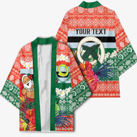 Personalised Penama Joyeux Noel Kimono Proud To Be a Ni-Van Sand Drawing Art LT9 - Polynesian Pride