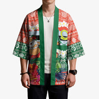 Personalised Penama Joyeux Noel Kimono Proud To Be a Ni-Van Sand Drawing Art LT9 - Polynesian Pride