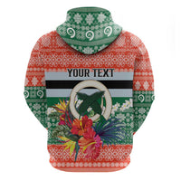 Personalised Penama Joyeux Noel Zip Hoodie Proud To Be a Ni-Van Sand Drawing Art LT9 - Polynesian Pride