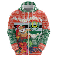 Personalised Penama Joyeux Noel Zip Hoodie Proud To Be a Ni-Van Sand Drawing Art LT9 - Polynesian Pride
