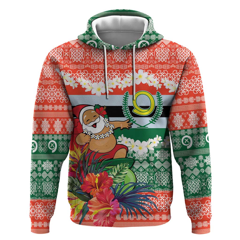 Personalised Penama Joyeux Noel Zip Hoodie Proud To Be a Ni-Van Sand Drawing Art LT9 Pullover Hoodie Red - Polynesian Pride