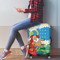 Personalised Sanma Joyeux Noel Luggage Cover Proud To Be a Ni-Van Sand Drawing Art LT9 - Polynesian Pride