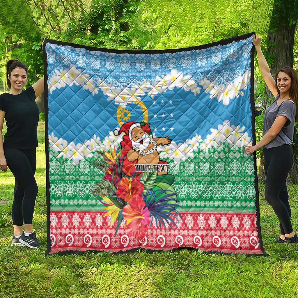 Personalised Sanma Joyeux Noel Quilt Proud To Be a Ni-Van Sand Drawing Art LT9 - Polynesian Pride