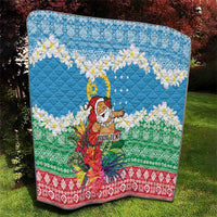 Personalised Sanma Joyeux Noel Quilt Proud To Be a Ni-Van Sand Drawing Art LT9 - Polynesian Pride