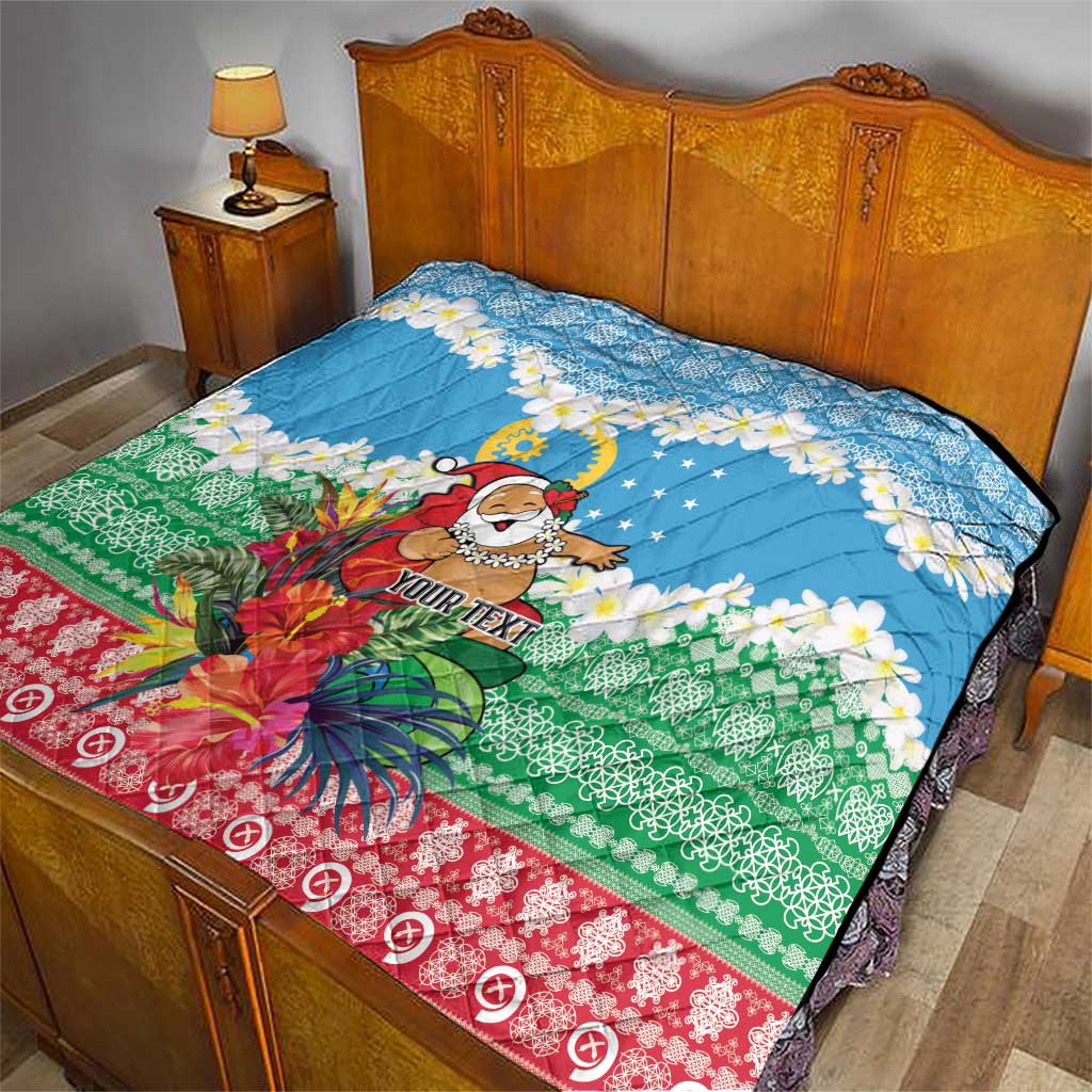 Personalised Sanma Joyeux Noel Quilt Proud To Be a Ni-Van Sand Drawing Art LT9 - Polynesian Pride