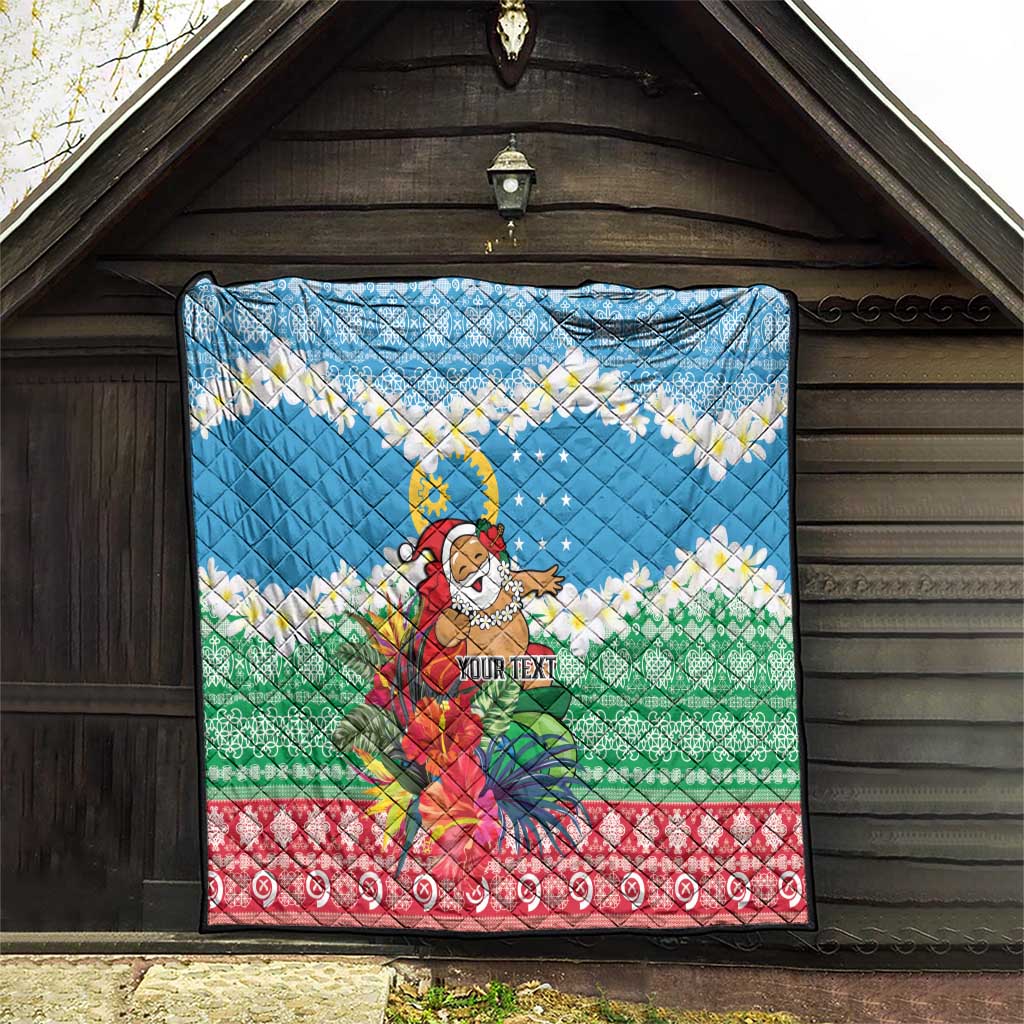 Personalised Sanma Joyeux Noel Quilt Proud To Be a Ni-Van Sand Drawing Art LT9 - Polynesian Pride