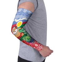 Personalised Shefa Joyeux Noel Arm Sleeves Proud To Be a Ni-Van Sand Drawing Art LT9 - Polynesian Pride