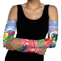 Personalised Shefa Joyeux Noel Arm Sleeves Proud To Be a Ni-Van Sand Drawing Art LT9 - Polynesian Pride