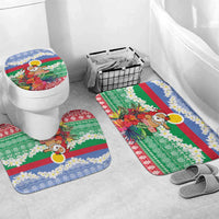 Personalised Shefa Joyeux Noel Bathroom Set Proud To Be a Ni-Van Sand Drawing Art LT9 Mat Set Only (3 pcs) One Size Blue - Polynesian Pride