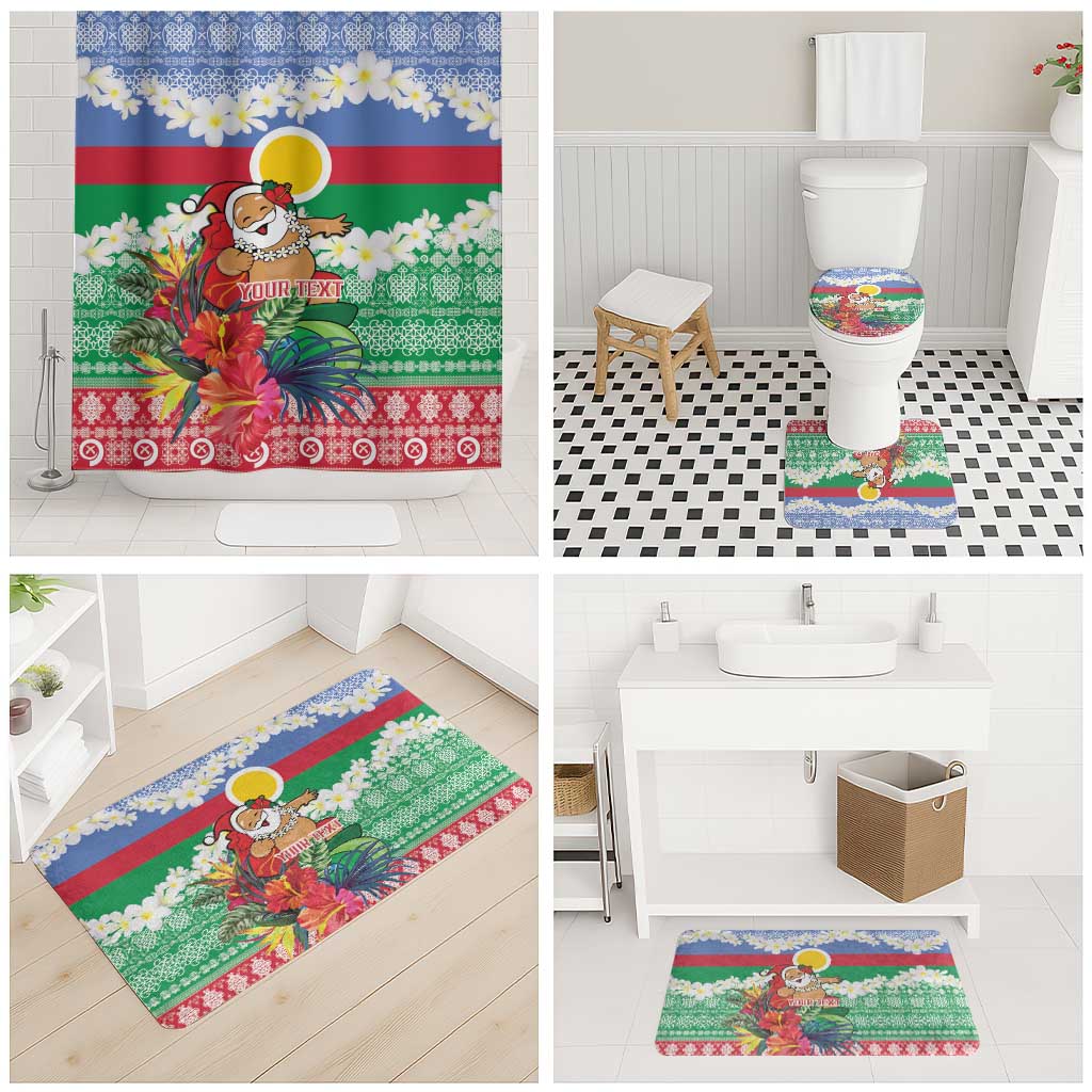 Personalised Shefa Joyeux Noel Bathroom Set Proud To Be a Ni-Van Sand Drawing Art LT9 - Polynesian Pride