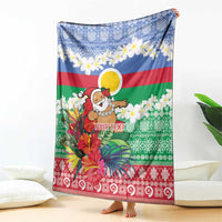 Personalised Shefa Joyeux Noel Blanket Proud To Be a Ni-Van Sand Drawing Art LT9 - Polynesian Pride