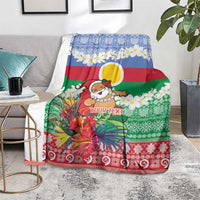Personalised Shefa Joyeux Noel Blanket Proud To Be a Ni-Van Sand Drawing Art LT9 - Polynesian Pride