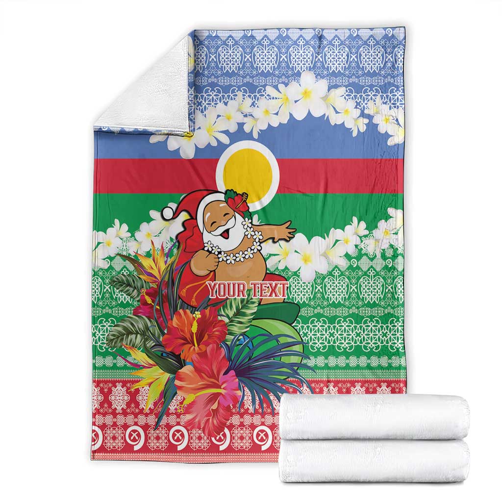 Personalised Shefa Joyeux Noel Blanket Proud To Be a Ni-Van Sand Drawing Art LT9 - Polynesian Pride