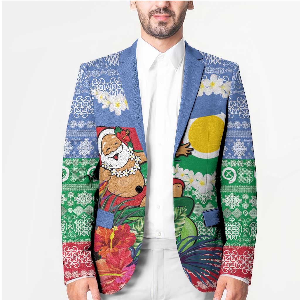Personalised Shefa Joyeux Noel Blazer Proud To Be a Ni-Van Sand Drawing Art LT9 - Polynesian Pride