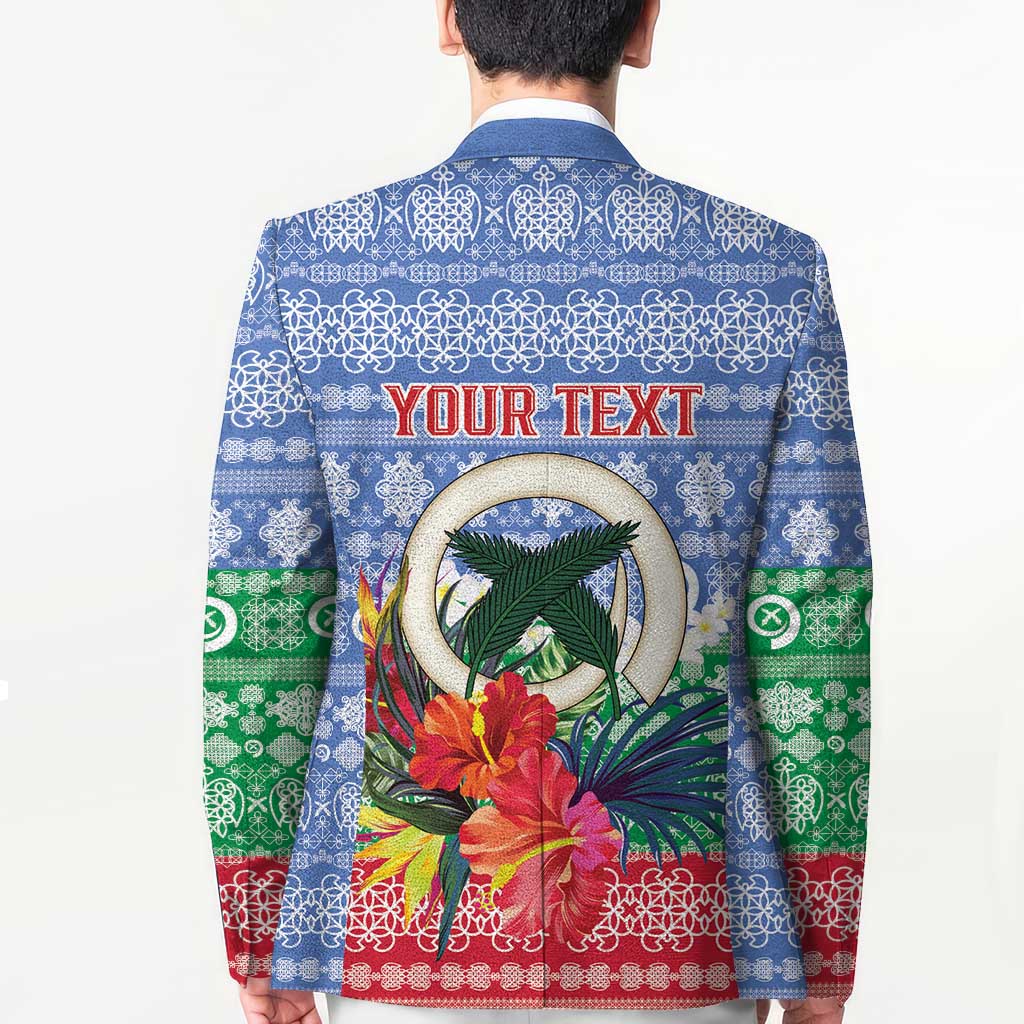 Personalised Shefa Joyeux Noel Blazer Proud To Be a Ni-Van Sand Drawing Art LT9 - Polynesian Pride