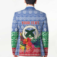 Personalised Shefa Joyeux Noel Blazer Proud To Be a Ni-Van Sand Drawing Art LT9 - Polynesian Pride