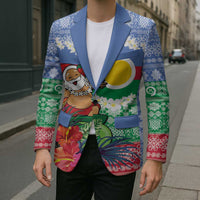 Personalised Shefa Joyeux Noel Blazer Proud To Be a Ni-Van Sand Drawing Art LT9 - Polynesian Pride