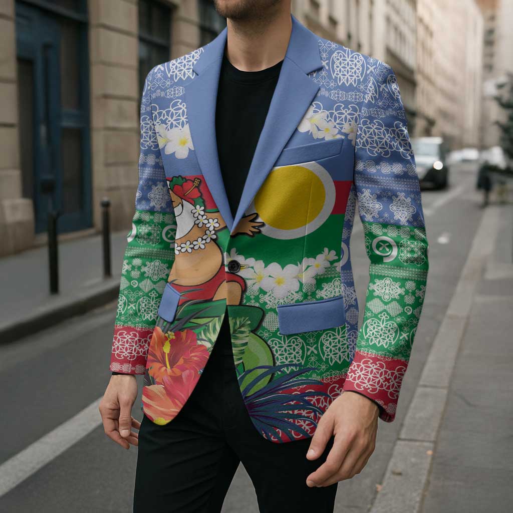 Personalised Shefa Joyeux Noel Blazer Proud To Be a Ni-Van Sand Drawing Art LT9 - Polynesian Pride