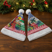 Personalised Shefa Joyeux Noel Christmas Santa Hat Proud To Be a Ni-Van Sand Drawing Art LT9 - Polynesian Pride