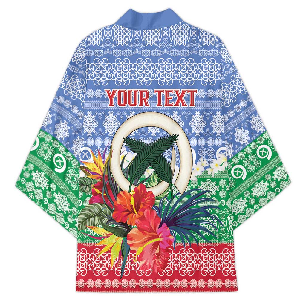 Personalised Shefa Joyeux Noel Kimono Proud To Be a Ni-Van Sand Drawing Art LT9 - Polynesian Pride
