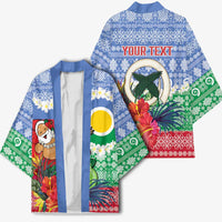 Personalised Shefa Joyeux Noel Kimono Proud To Be a Ni-Van Sand Drawing Art LT9 - Polynesian Pride