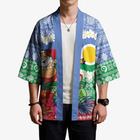 Personalised Shefa Joyeux Noel Kimono Proud To Be a Ni-Van Sand Drawing Art LT9 - Polynesian Pride