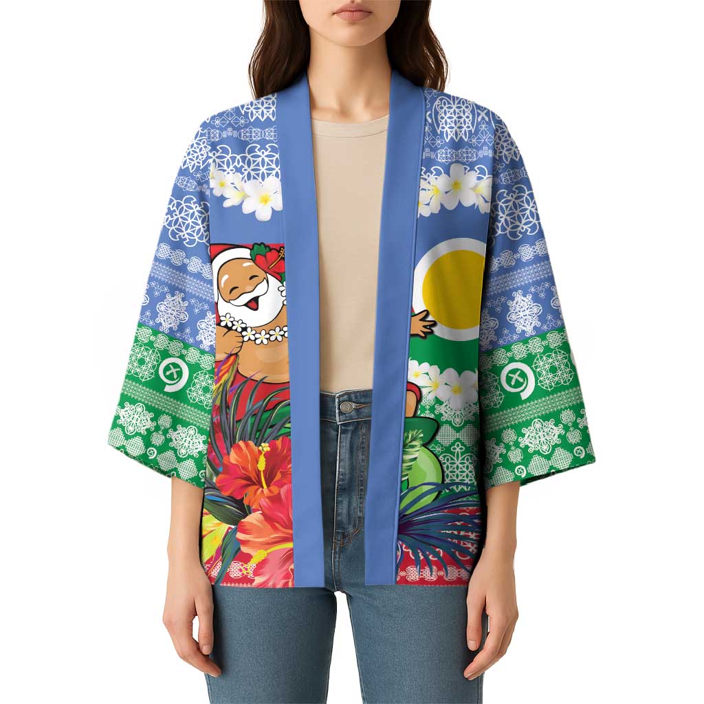 Personalised Shefa Joyeux Noel Kimono Proud To Be a Ni-Van Sand Drawing Art LT9 - Polynesian Pride