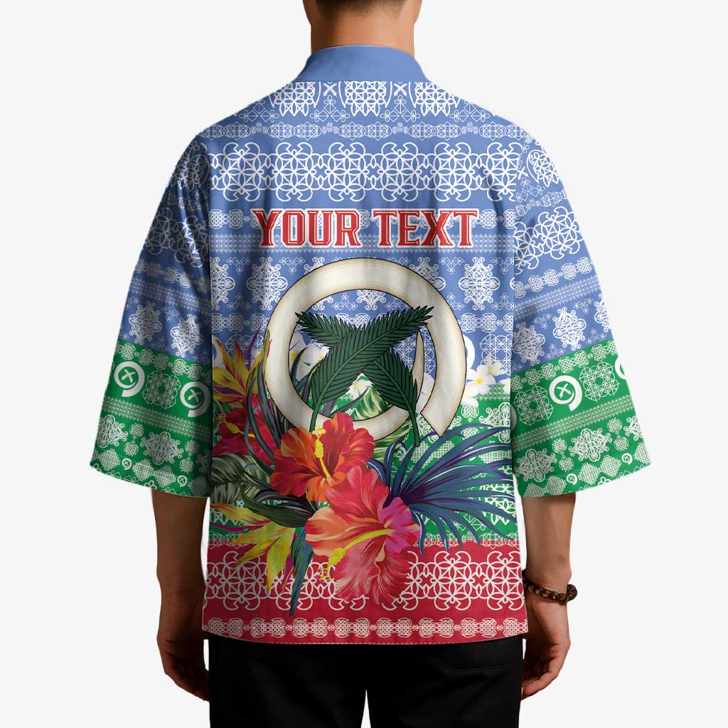 Personalised Shefa Joyeux Noel Kimono Proud To Be a Ni-Van Sand Drawing Art LT9 - Polynesian Pride
