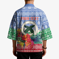 Personalised Shefa Joyeux Noel Kimono Proud To Be a Ni-Van Sand Drawing Art LT9 - Polynesian Pride