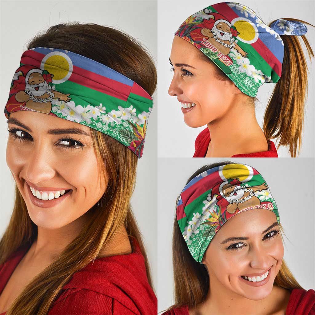 Personalised Shefa Joyeux Noel Neck Gaiter Proud To Be a Ni-Van Sand Drawing Art LT9 - Polynesian Pride