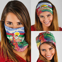 Personalised Shefa Joyeux Noel Neck Gaiter Proud To Be a Ni-Van Sand Drawing Art LT9 - Polynesian Pride