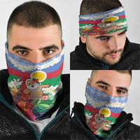 Personalised Shefa Joyeux Noel Neck Gaiter Proud To Be a Ni-Van Sand Drawing Art LT9 - Polynesian Pride