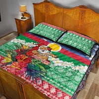 Personalised Shefa Joyeux Noel Quilt Bed Set Proud To Be a Ni-Van Sand Drawing Art LT9 - Polynesian Pride
