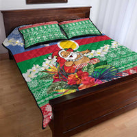 Personalised Shefa Joyeux Noel Quilt Bed Set Proud To Be a Ni-Van Sand Drawing Art LT9 - Polynesian Pride