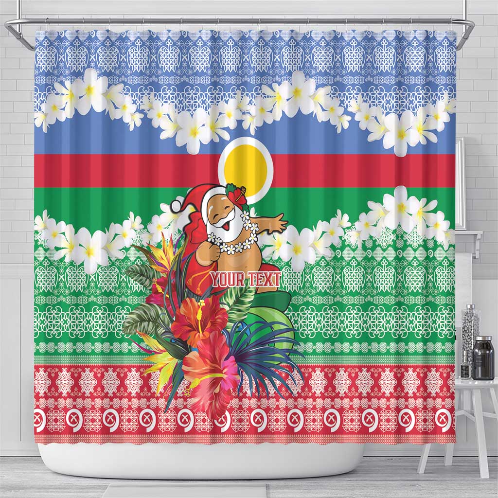 Personalised Shefa Joyeux Noel Shower Curtain Proud To Be a Ni-Van Sand Drawing Art LT9 - Polynesian Pride