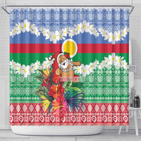 Personalised Shefa Joyeux Noel Shower Curtain Proud To Be a Ni-Van Sand Drawing Art LT9 - Polynesian Pride