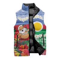 Personalised Shefa Joyeux Noel Sleeveless Puffer Jacket Proud To Be a Ni-Van Sand Drawing Art LT9 - Polynesian Pride