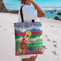 Personalised Shefa Joyeux Noel Tote Bag Proud To Be a Ni-Van Sand Drawing Art LT9 - Polynesian Pride