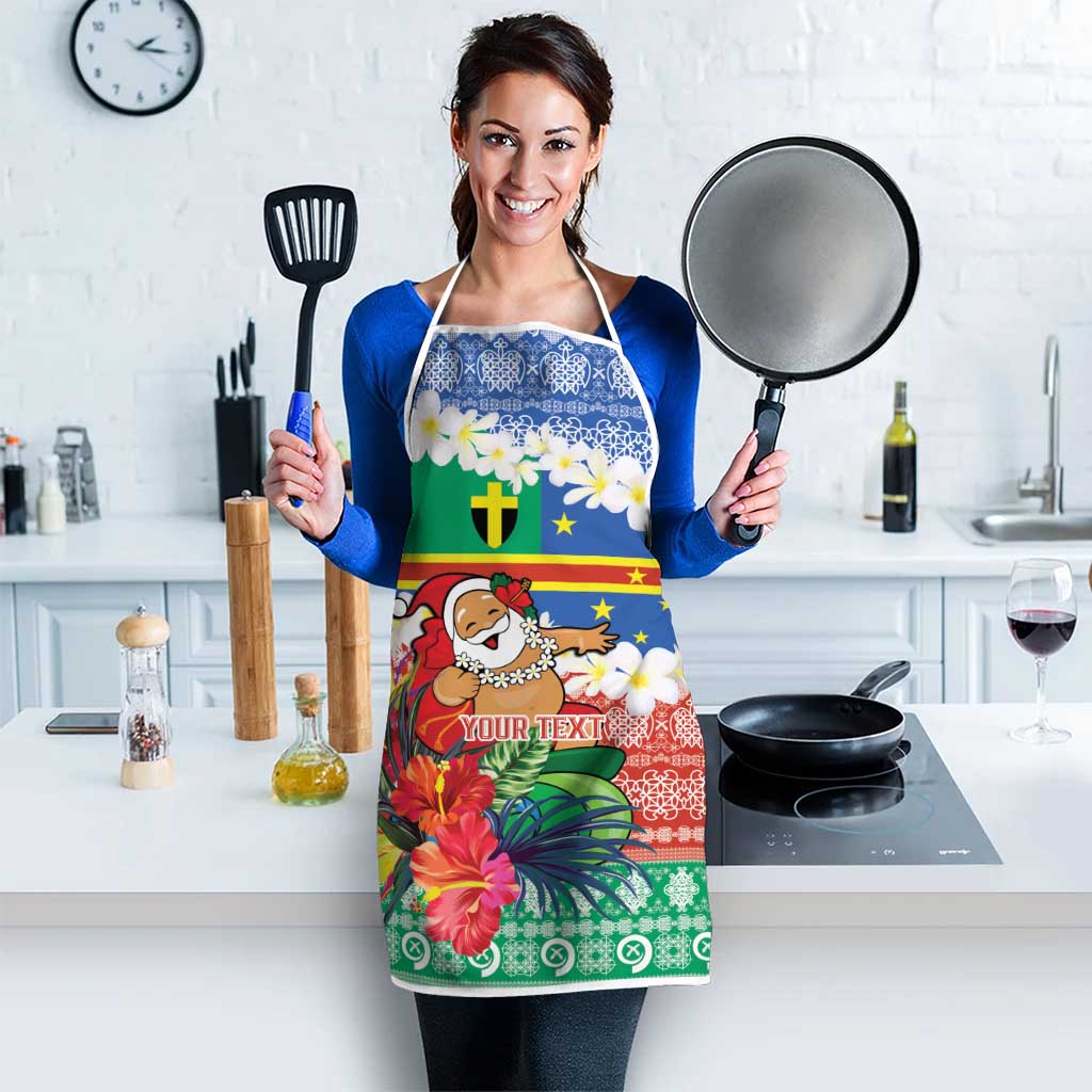 Personalised Tafea Joyeux Noel Apron Proud To Be a Ni-Van Sand Drawing Art LT9 - Polynesian Pride