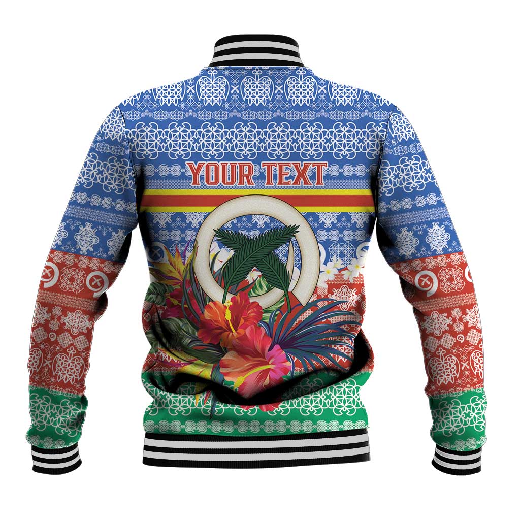 Personalised Tafea Joyeux Noel Baseball Jacket Proud To Be a Ni-Van Sand Drawing Art LT9 - Polynesian Pride