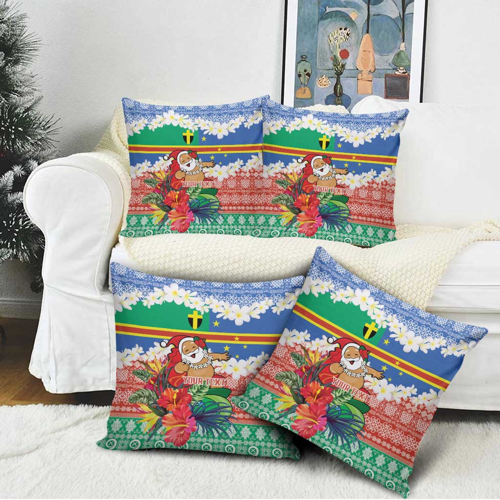 Personalised Tafea Joyeux Noel Pillow Cover Proud To Be a Ni-Van Sand Drawing Art LT9 - Polynesian Pride