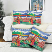 Personalised Tafea Joyeux Noel Pillow Cover Proud To Be a Ni-Van Sand Drawing Art LT9 - Polynesian Pride