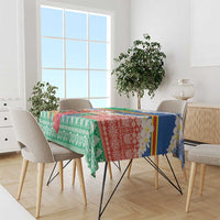 Personalised Tafea Joyeux Noel Tablecloth Proud To Be a Ni-Van Sand Drawing Art LT9 - Polynesian Pride