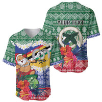 Personalised Torba Joyeux Noel Baseball Jersey Proud To Be a Ni-Van Sand Drawing Art LT9 - Polynesian Pride