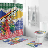 Personalised Torba Joyeux Noel Bathroom Set Proud To Be a Ni-Van Sand Drawing Art LT9 Bathroom Set (4 pcs) Green - Polynesian Pride