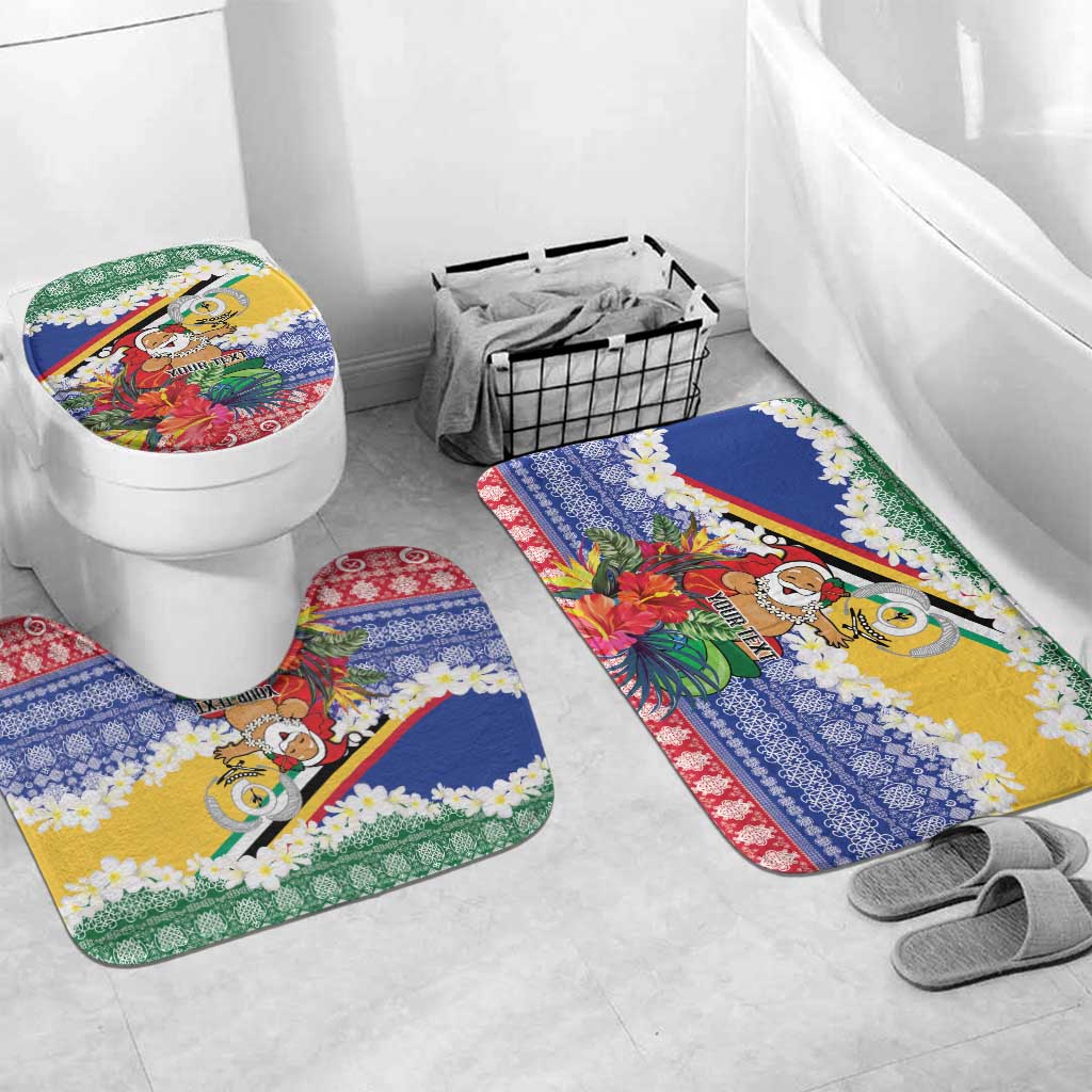 Personalised Torba Joyeux Noel Bathroom Set Proud To Be a Ni-Van Sand Drawing Art LT9 Mat Set Only (3 pcs) One Size Green - Polynesian Pride