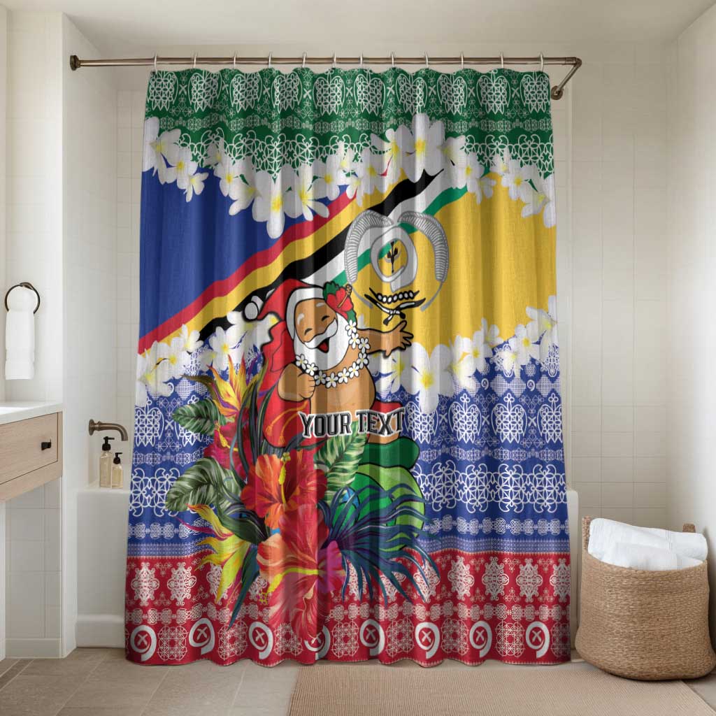 Personalised Torba Joyeux Noel Bathroom Set Proud To Be a Ni-Van Sand Drawing Art LT9 Shower Curtain Only Green - Polynesian Pride